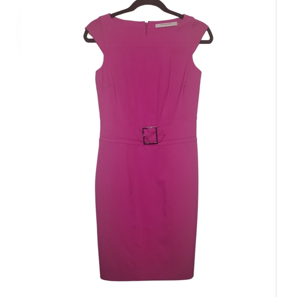 Marc New York Dresses & Skirts - Marc New York Women's Pink Fuchsia Belted Sheath Dress Size 2